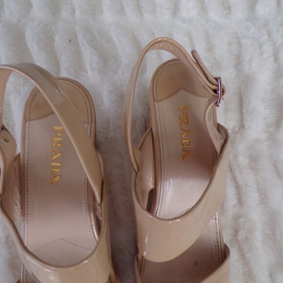Prada authentic platform sandals 40 - Picture 4 of 14
